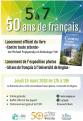 Affiche - 5 à 7 '50 ans de français'