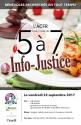 Affiche - 5 à 7 à Regina - Info justice