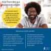 Affiche - Aide financière aux apprenants adultes