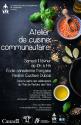 Affiche - Atelier de cuisine communautaire 