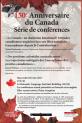 Affiche - Conférences: 150e Anniversaire du Canada