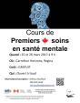 Affiche - Cours de premiers soins en santé mentale