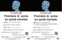 Affiche - Cours Premiers soins en santé mentale offerts à Saskatoon et Bellevue cet automne