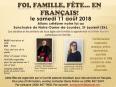 Affiche - Foi, Famille, Fête....en Français!