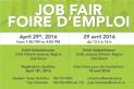 Affiche - Foire de l'emploi à Regina