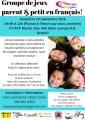 Affiche - Groupe de jeux - Parents et petits en français