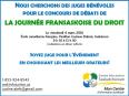 Affiche - Juges recherchés