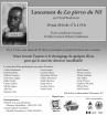 Affiche - Lancement de [Les pierres du Nil]