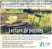 Affiche - Lecture de poèmes