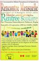 Affiche - rencontre mensuelle de la CAFS de Regina