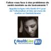 Affiche - Santé mentale ou de toxicomanie: Info-Santé 811