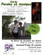 Affiche - Soirée Paroles et musique