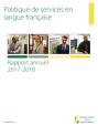 Publication du Rapport annuel sur les services en langue française