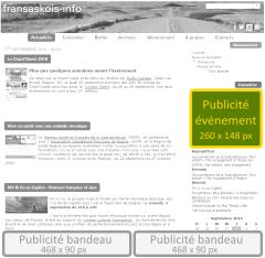 Publicité événement positionement